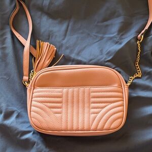 Elegant Peach Crossbody Bag